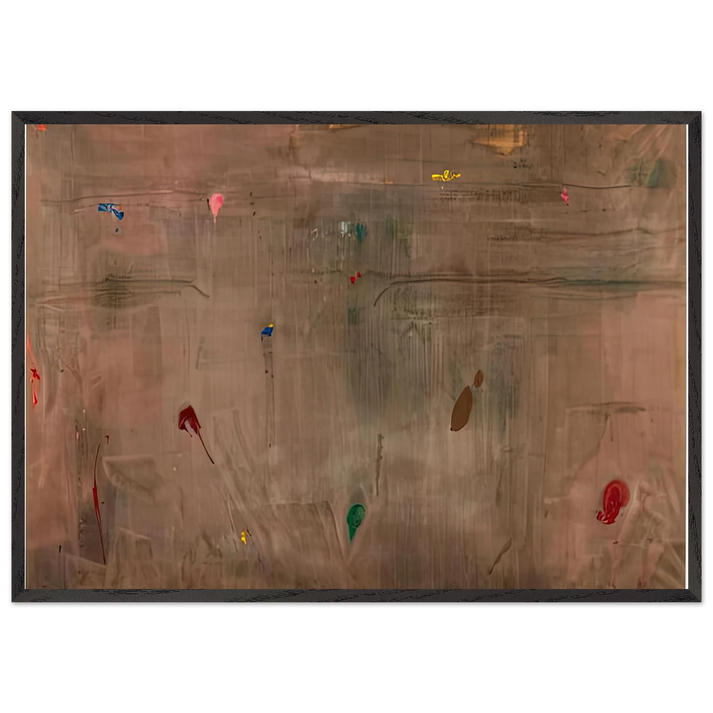 Cathedral 1982- - Helen Frankenthaler 70x100 cm / 28x40 inches Framed Art Print – Black Wooden Frame