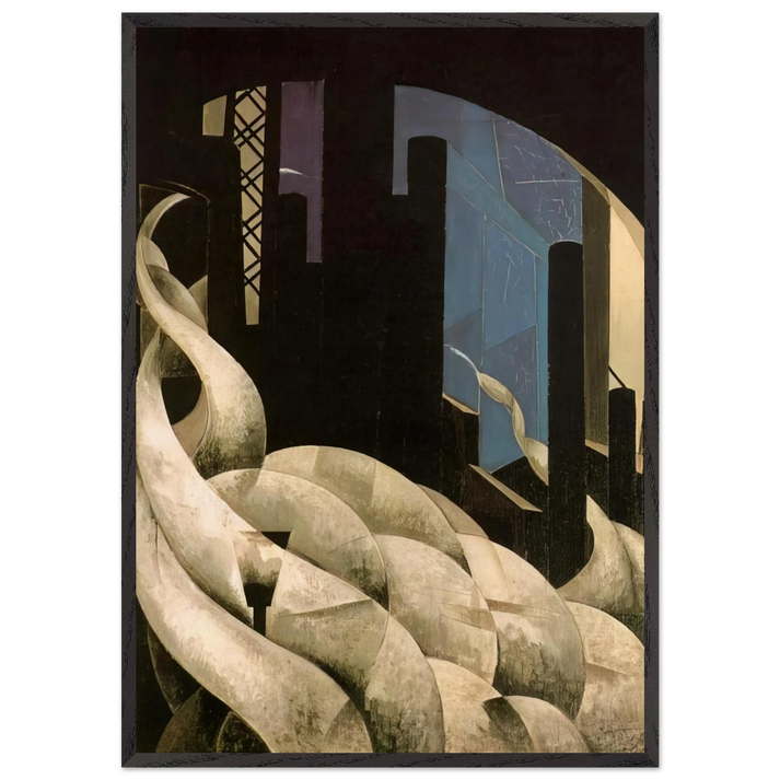 Incense of a New Church - 1921 - Charles Demuth 70x100 cm / 28x40 inches Framed Art Print – Black Wooden Frame