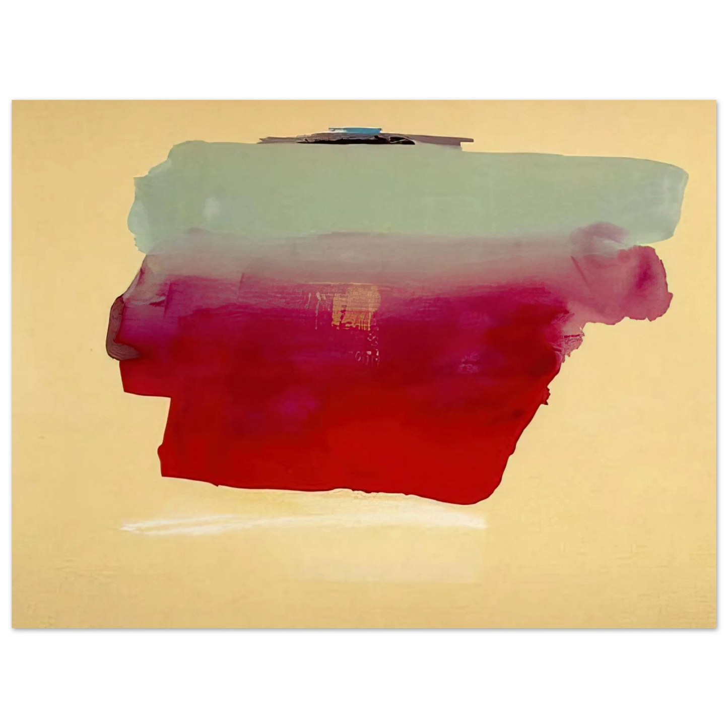 Helen Frankenthaler - Robinson s Wrap - 1974 Wall art - 15x20 cm / 6x8 Inches - Premium Wooden Framed Poster With Fine Art Paper - Wood frame