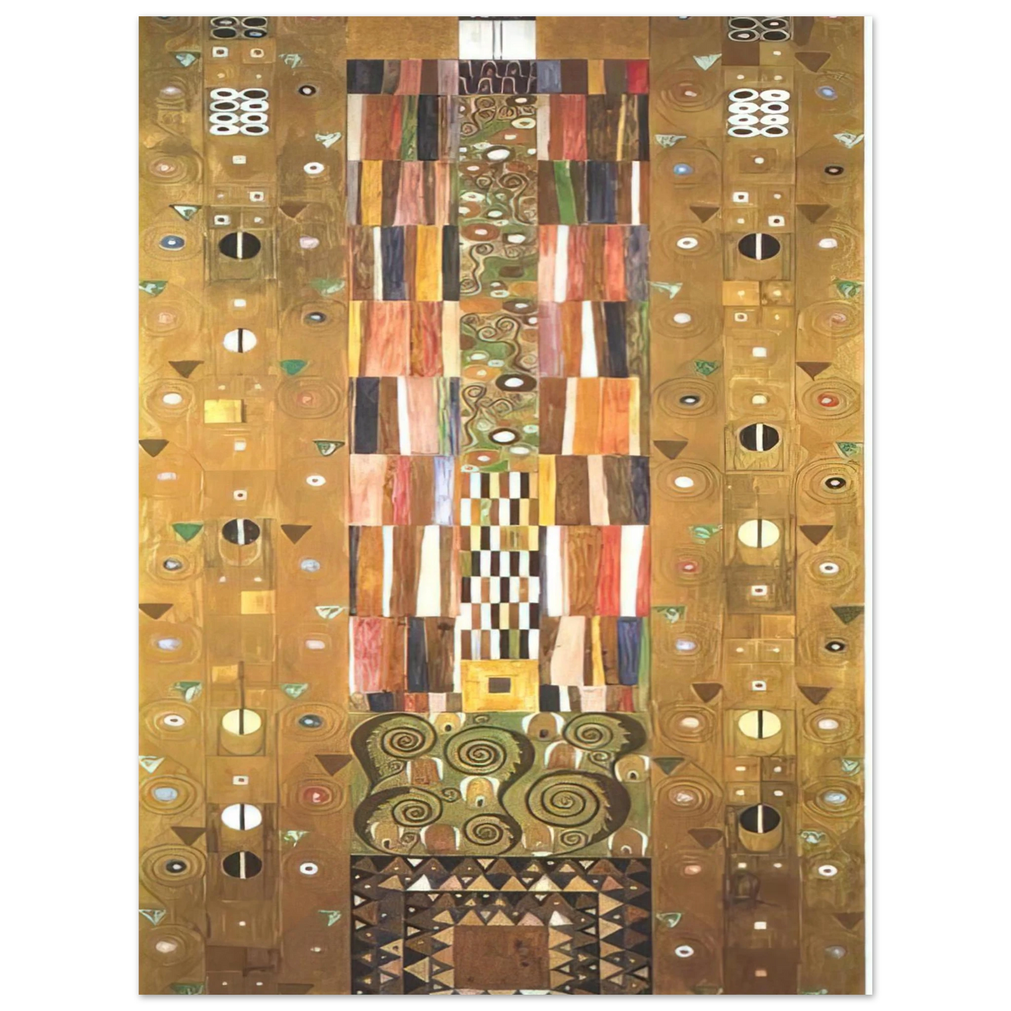 Gustav Klimt - DESIGN FOR THE STOCLETFRIES Fine Art Poster - Default Title