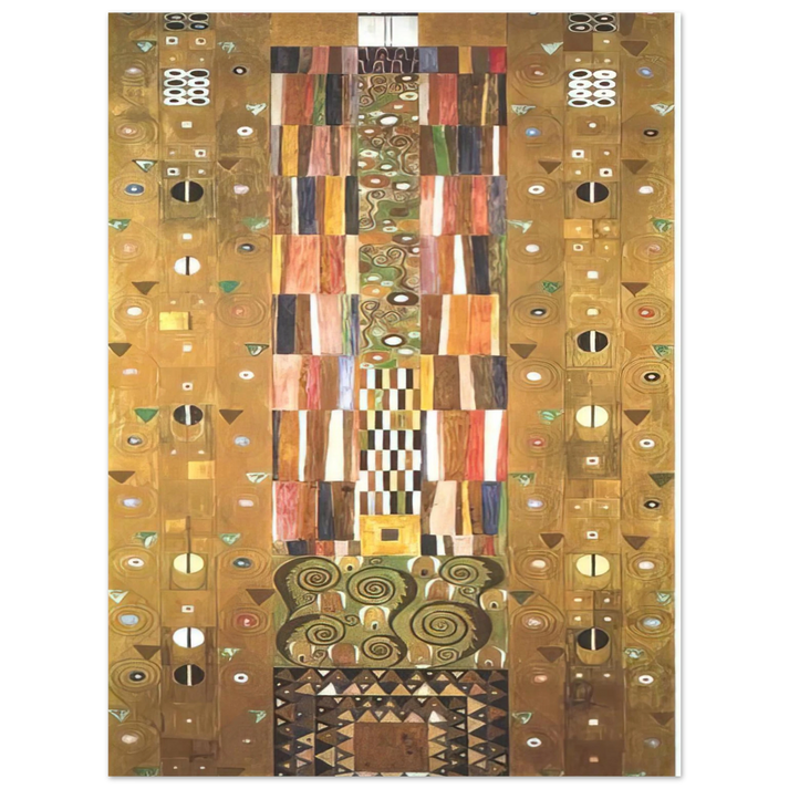 Gustav Klimt - DESIGN FOR THE STOCLETFRIES 75x100 cm / 30x40inches Fine Art Poster