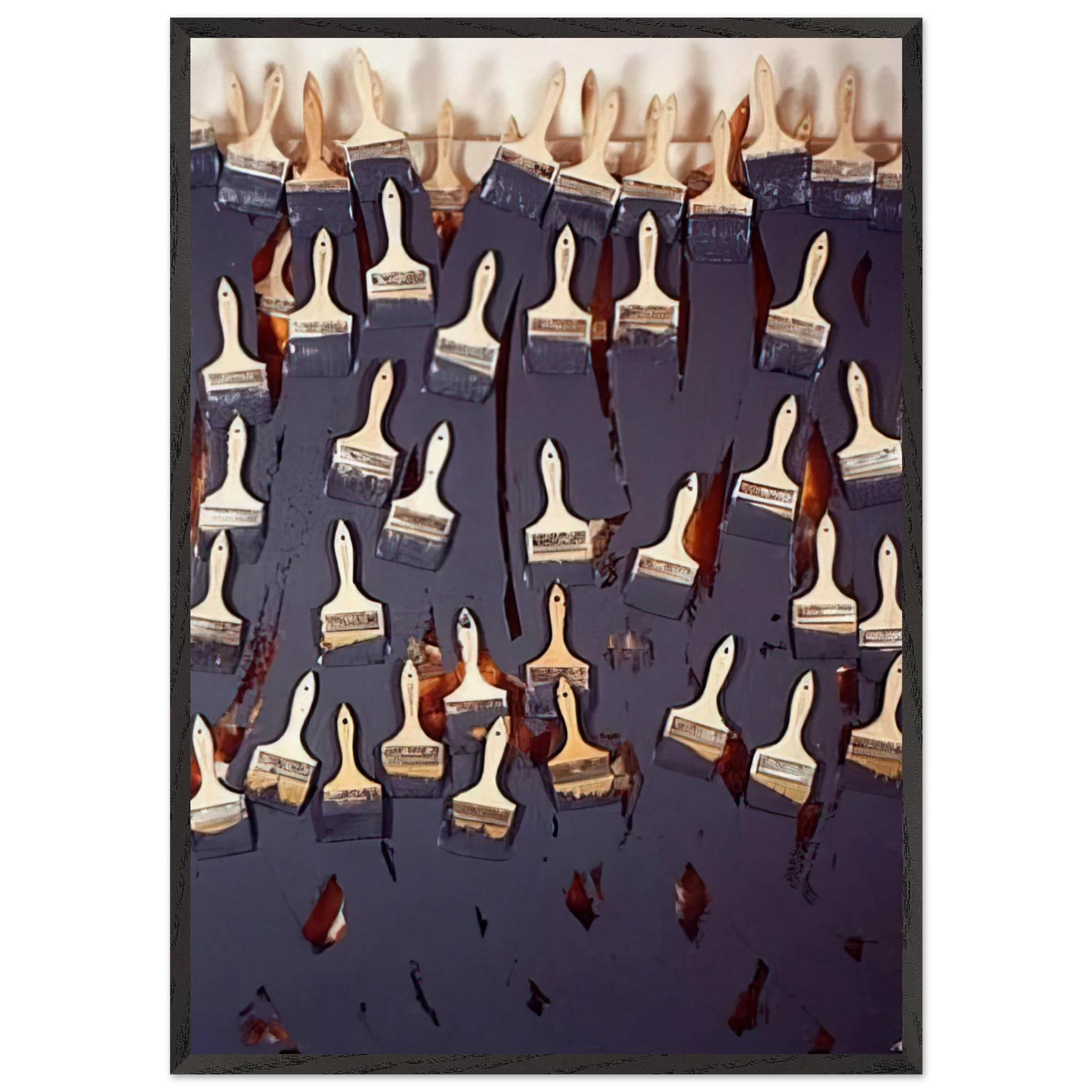 Untitled - 2000 N1 - Arman Framed Art Print – Black Wooden Frame - Default Title - -Framed Art Print