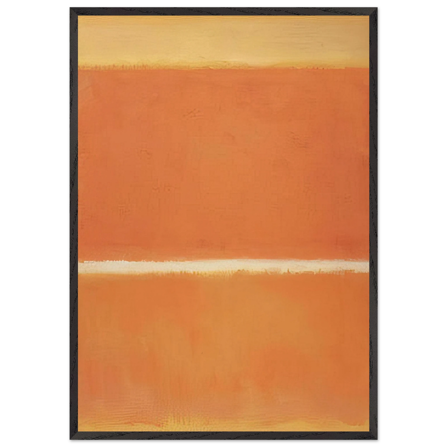 No11 - 1963 - Mark Rothko 70x100 cm / 28x40 inches Framed Art Print – Black Wooden Frame
