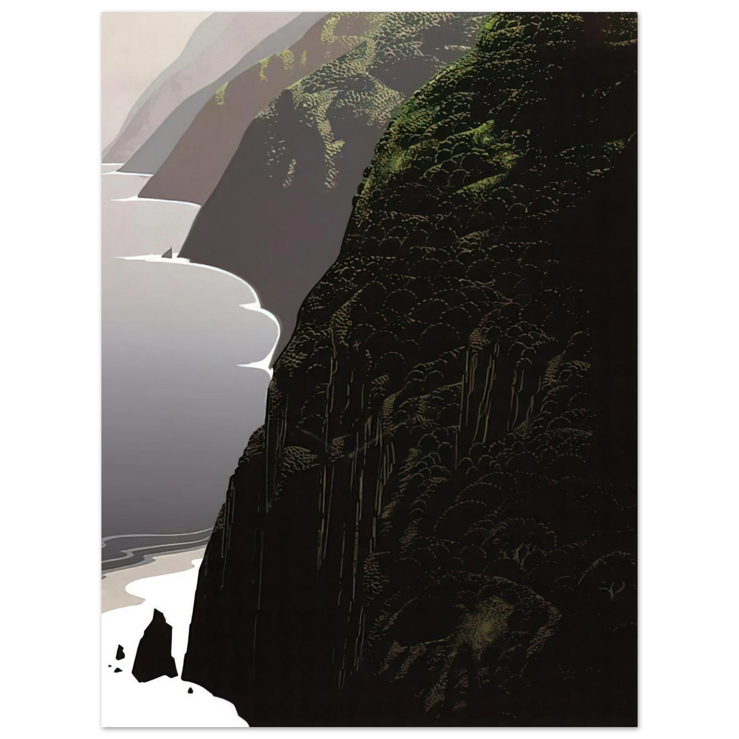 Eyvind Earle - Big Sur Coastline Fine Art Poster - Default Title