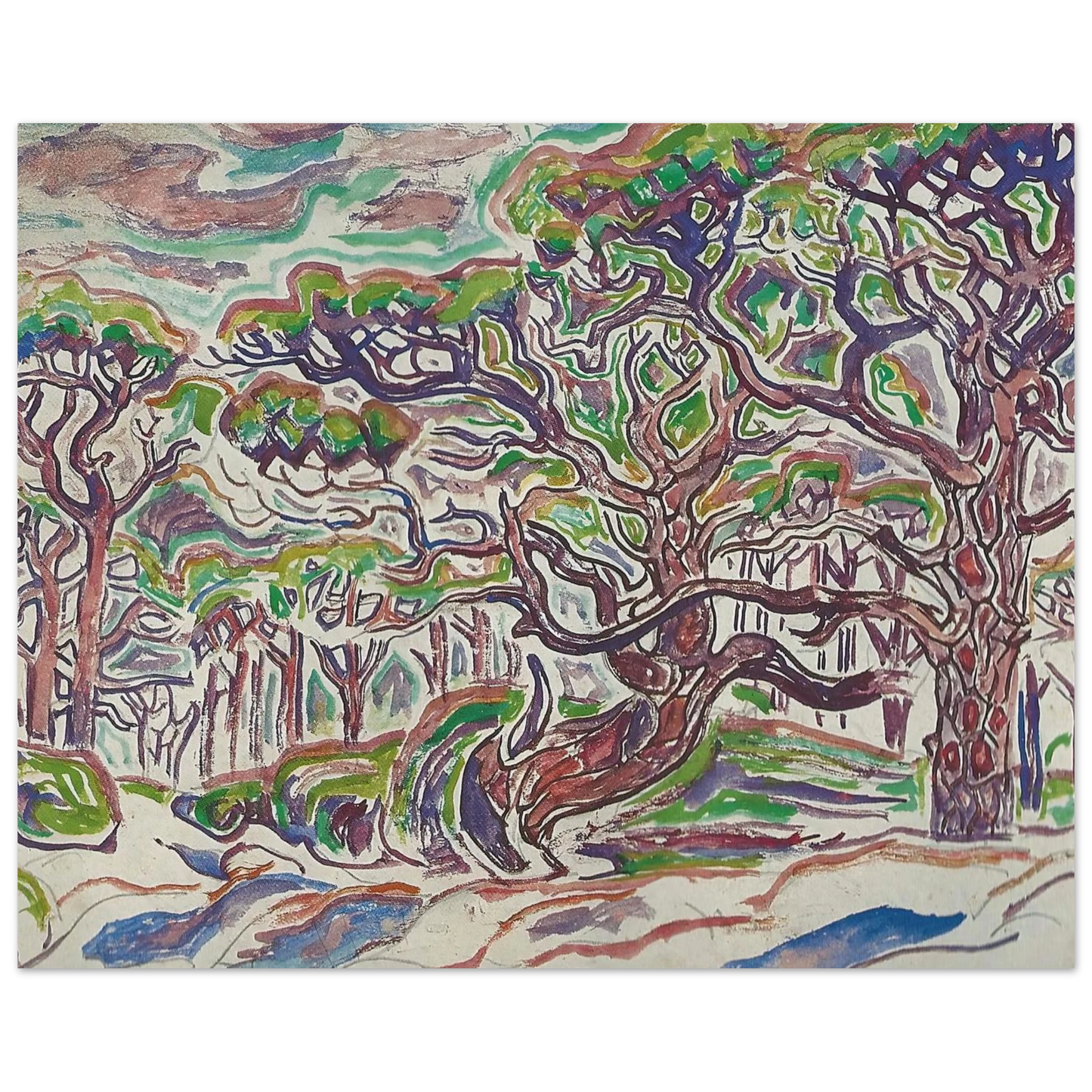 Walter Inglis Anderson - Walter Anderson Wall art - 45x60 cm / 18x24 Inches - Premium Wooden Framed Poster With Fine Art Paper - Wood frame