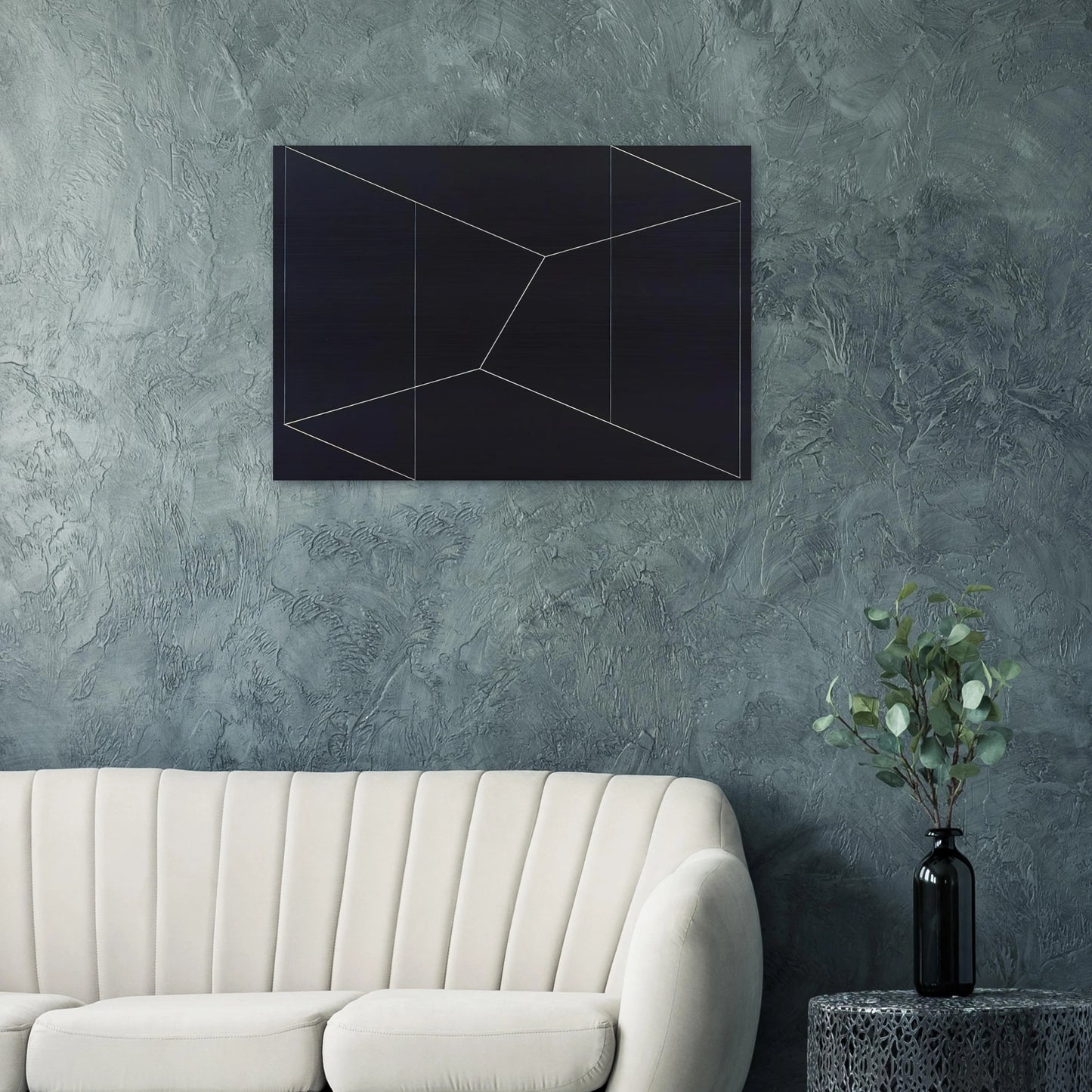 STRUCTURAL CONSTELLATION TO FERDINAND HODLER 1954 - Josef Albers Brushed Aluminum Print - 70x100 cm / 28x40 inches | Josef Albers Aluminum Print | Josef Albers Prints