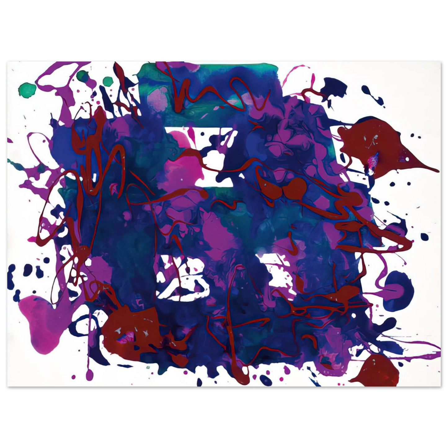 Sam Francis - Untitled SFP94-75 SFF 1749 Fine Art Poster - Default Title