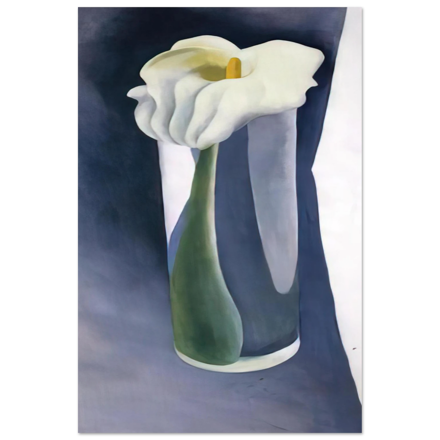 Georgia O'Keeffe - Calla Lily in Tall Glass Fine Art Poster - 75x100 cm / 30x40 inches