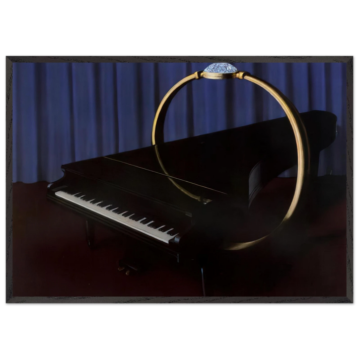 THE HAPPY HAND 1953 - Rene Magritte 70x100 cm / 28x40 inches Framed Art Print – Black Wooden Frame