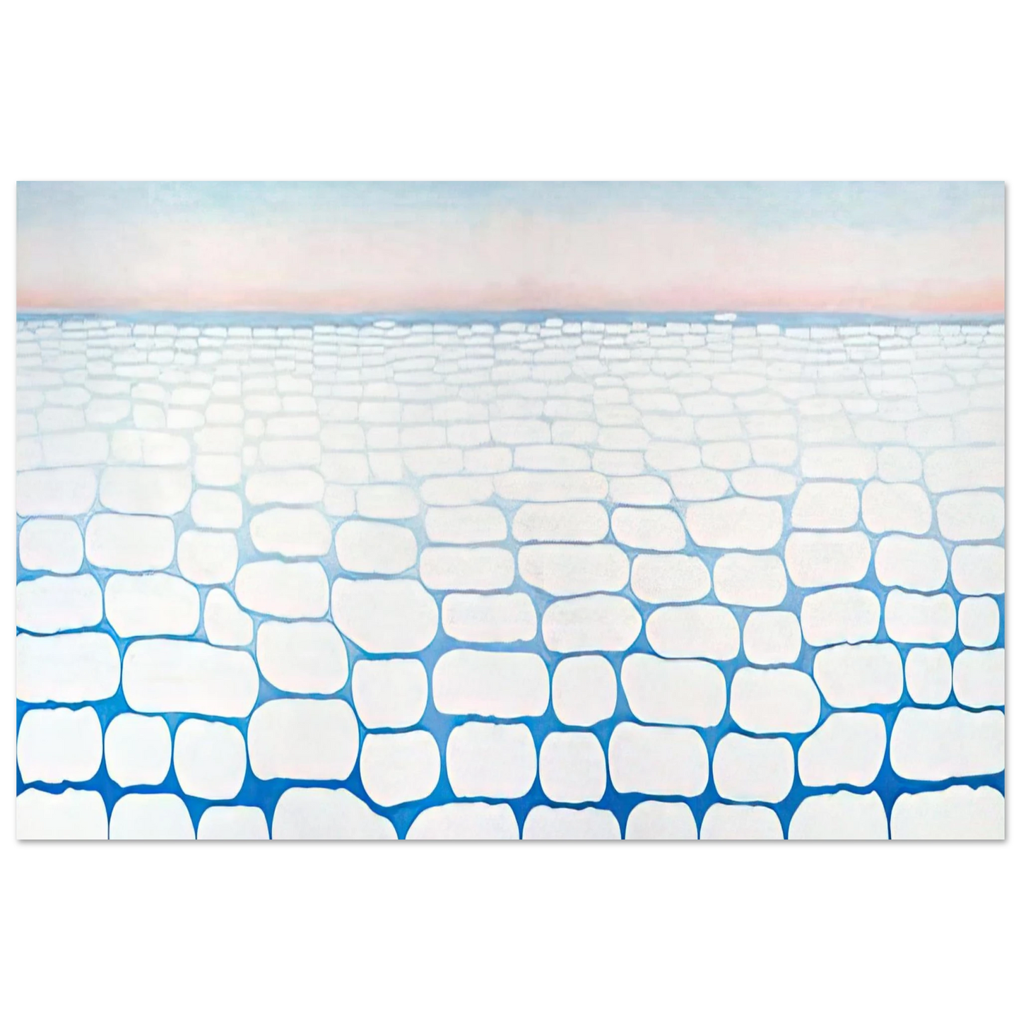 Georgia O'Keeffe - Sky Above Clouds IV Fine Art Poster - 75x100 cm / 30x40 inches