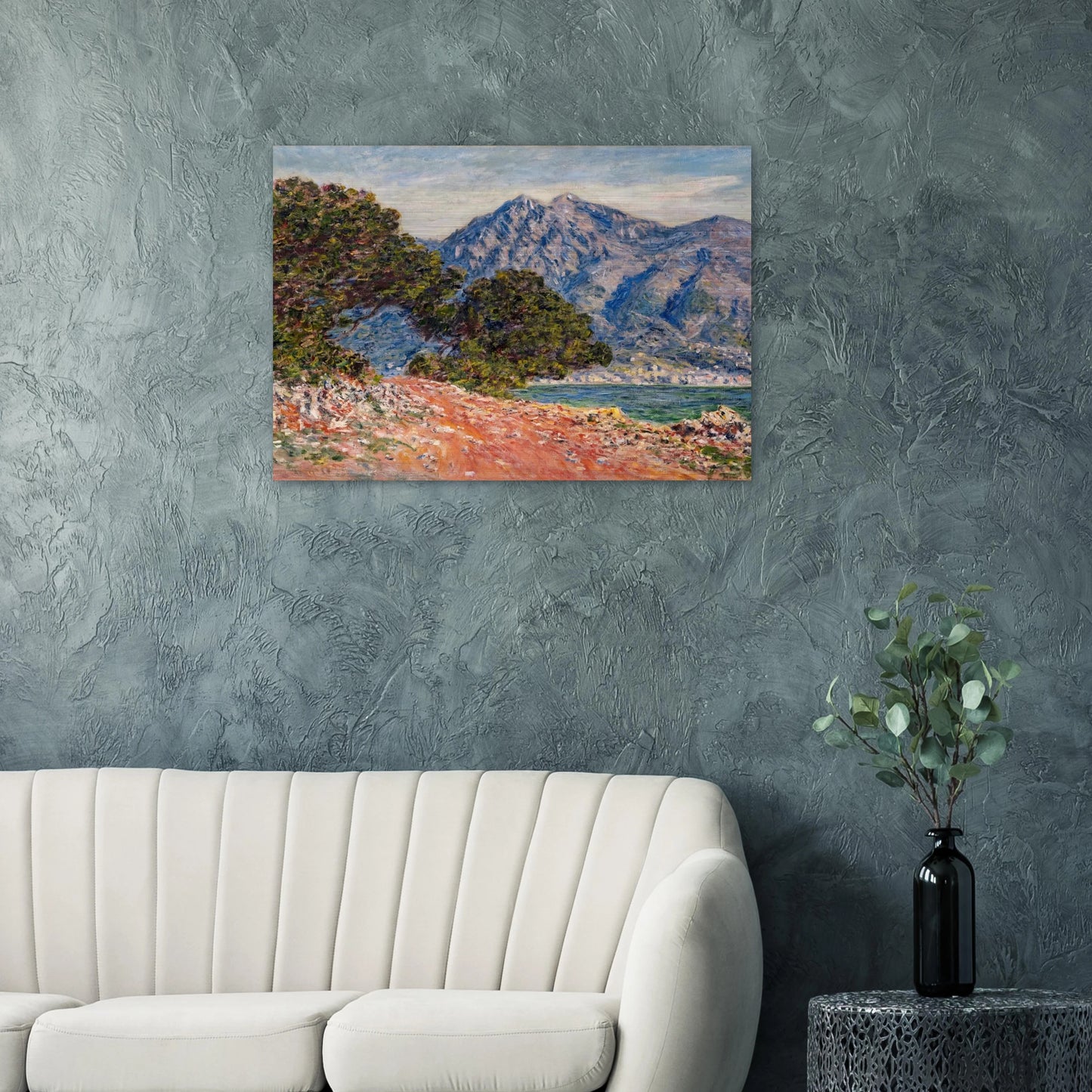 Cap Martin 2 - claude monet Brushed Aluminum Print - 70x100 cm / 28x40 inches | claude monet Aluminum Print | claude monet Prints