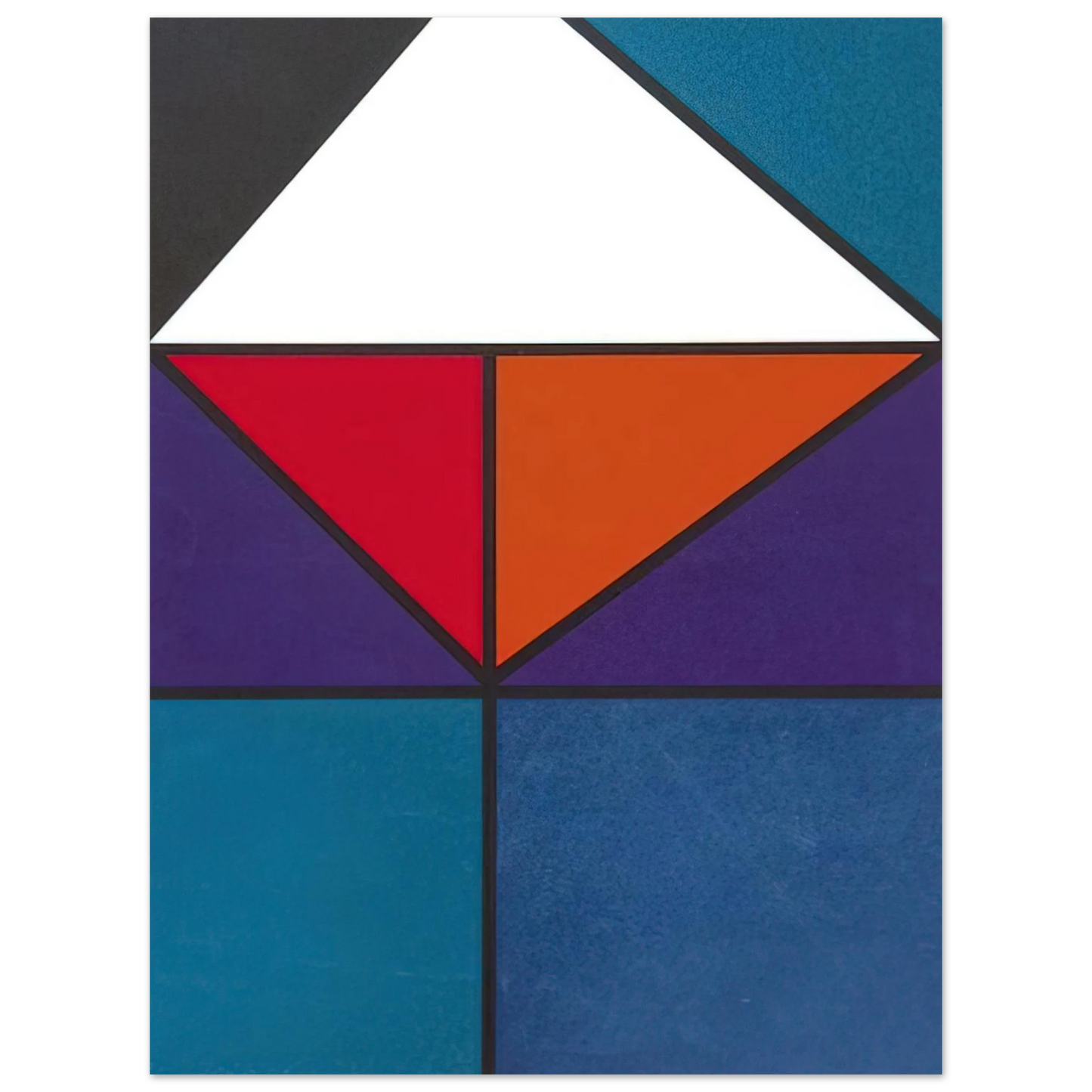 Johannes Itten - Plakat für Ausstellung Baden-Baden - 1965 Fine Art Poster - Default Title