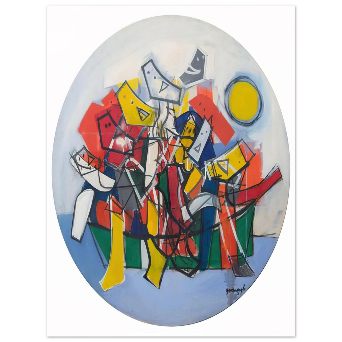 Robert Goodnough - Abduction By Boat - 1963 Fine Art Poster - Default Title