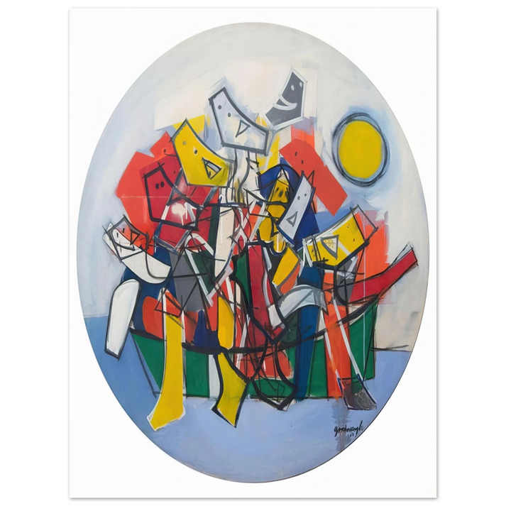 Robert Goodnough - Abduction By Boat - 1963 75x100 cm / 30x40inches Fine Art Poster