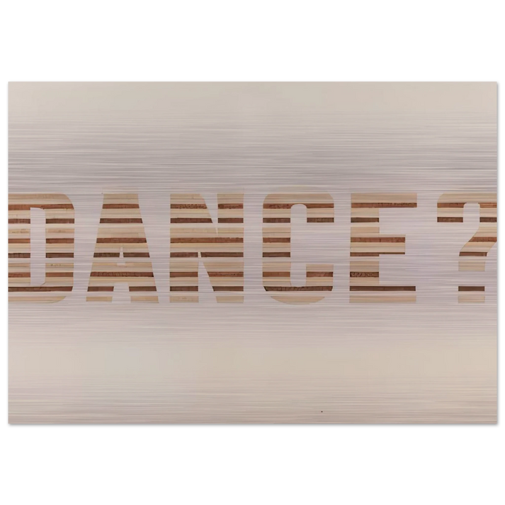 DANCE 1973 0 - Edward Ruscha Brushed Aluminum Print - 70x100 cm / 28x40 inches | Edward Ruscha Aluminum Print | Edward Ruscha Prints