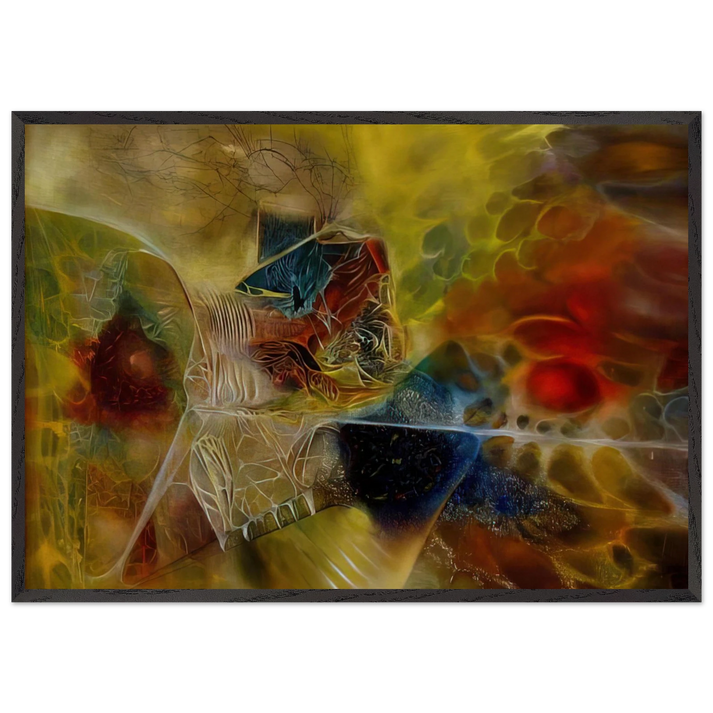 Biological Discovery - 1944 - Jimmy Ernst 70x100 cm / 28x40 inches Framed Art Print – Black Wooden Frame