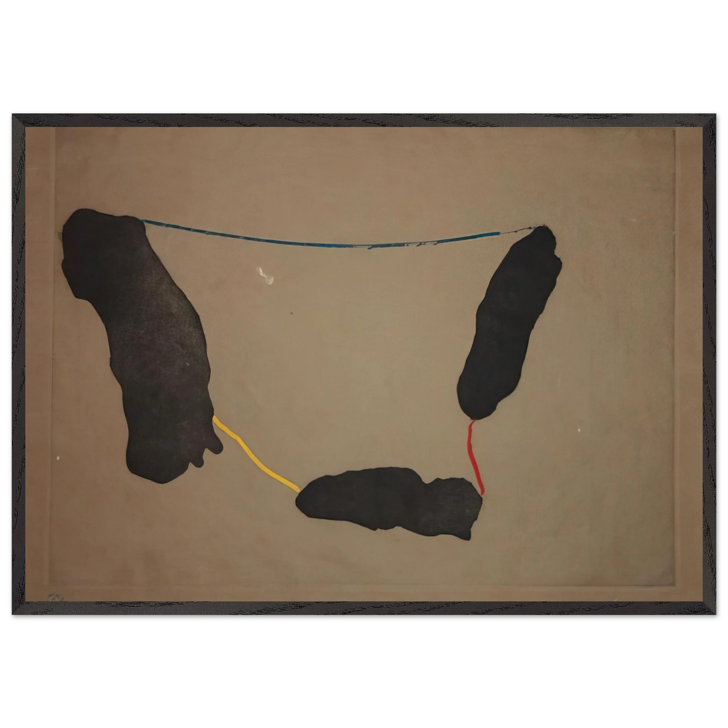 Connected By Joy - 1973 - Helen Frankenthaler 70x100 cm / 28x40 inches Framed Art Print – Black Wooden Frame