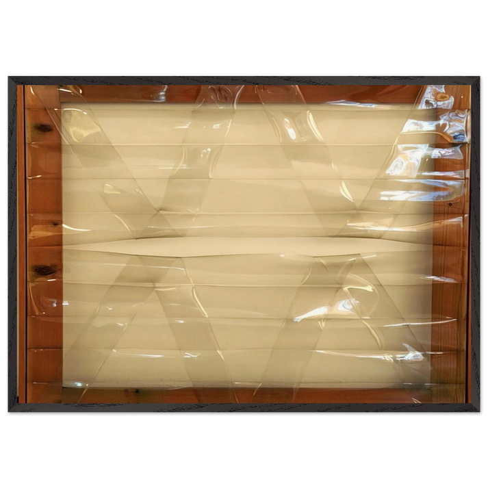 Trasparente - 1977 - Carla Accardi 70x100 cm / 28x40 inches Framed Art Print – Black Wooden Frame