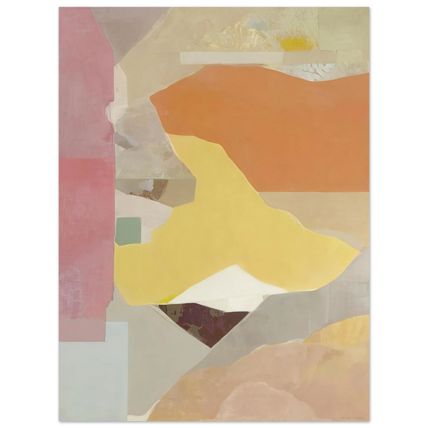 Kenzo Okada - Red and Orange - 1968 Fine Art Poster - Default Title