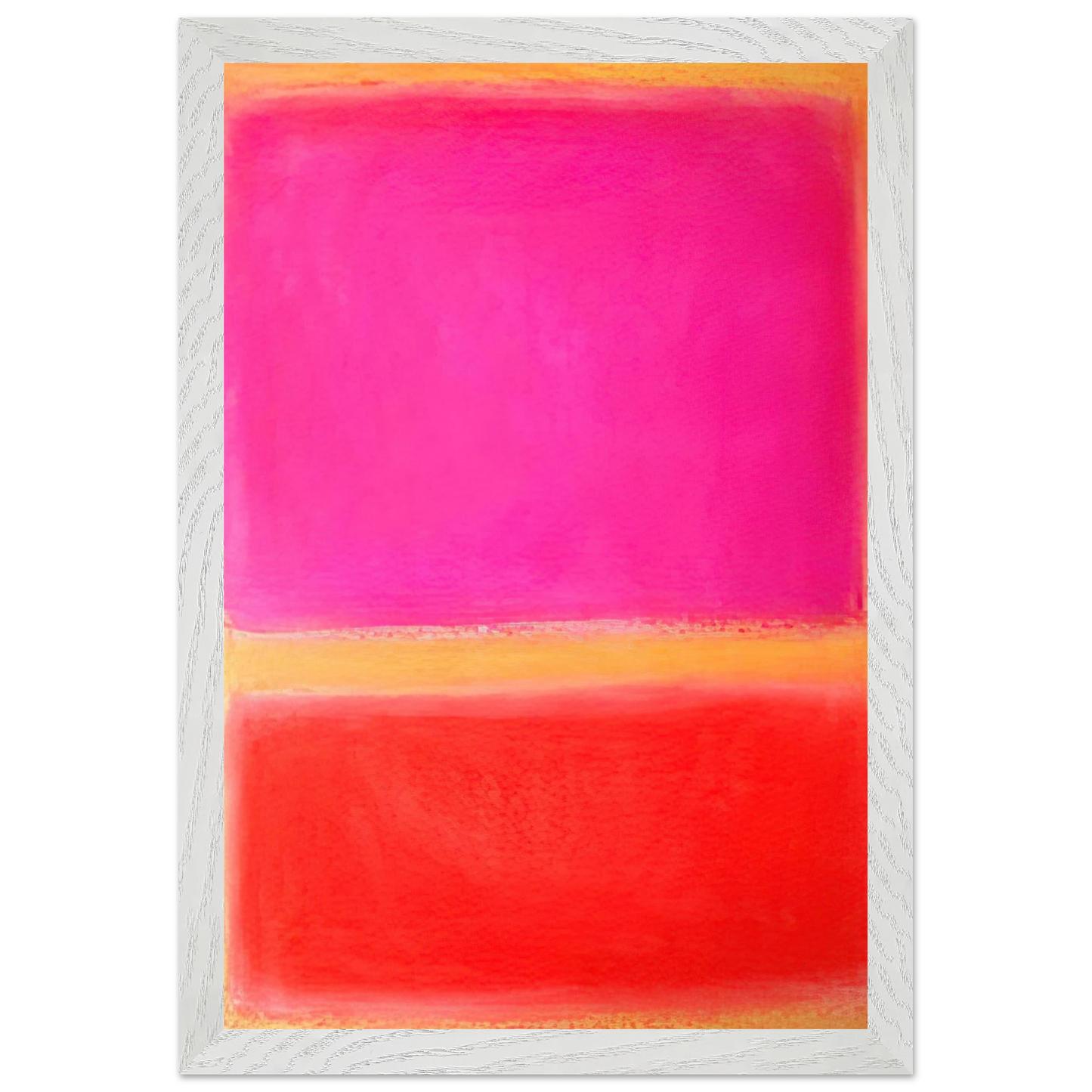 Mark Rothko - Untitled - Color Field Painting Wall Art - 21x29.7 cm / 8x12" - Premium Wooden Framed Poster With Fine Art Paper - Black frame