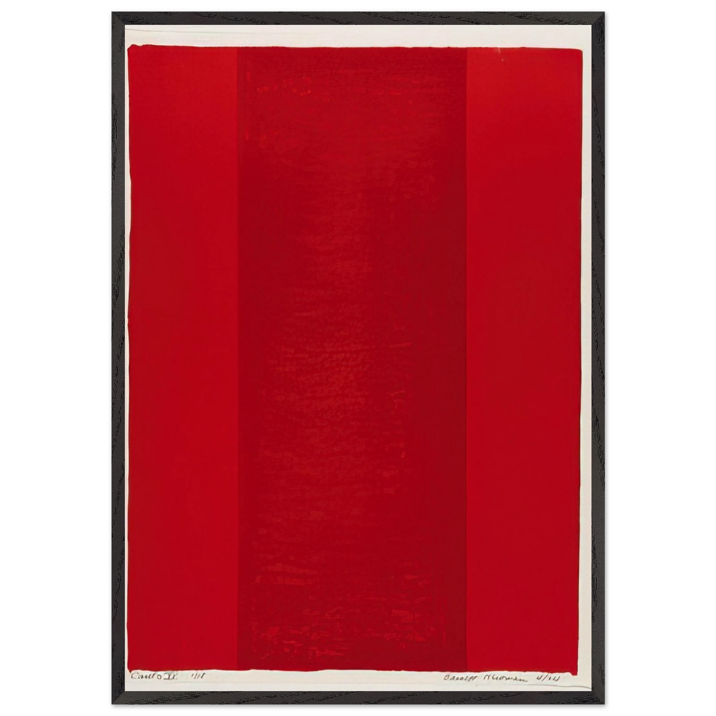 Canto XV - Barnett Newman Framed Art Print – Black Wooden Frame - Default Title - -Framed Art Print