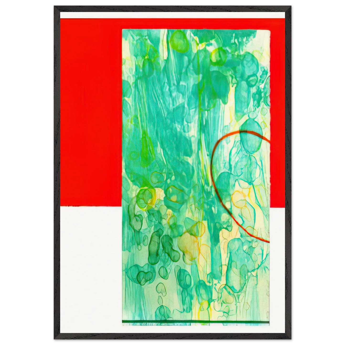 Bluest - Sam Gilliam 70x100 cm / 28x40 inches Framed Art Print – Black Wooden Frame