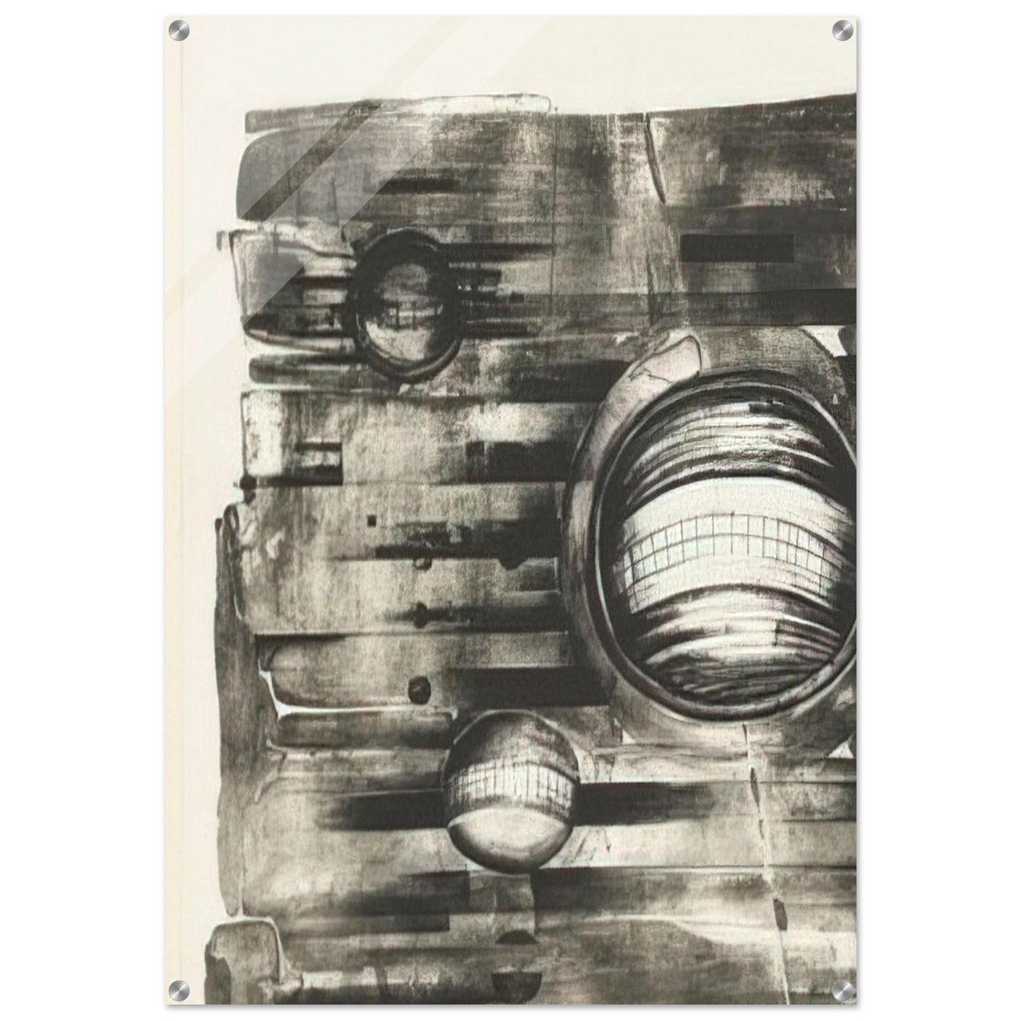 FOURTH STONE 1963 - Lee Bontecou Acrylic Print - 70x100 cm / 28x40″ inches