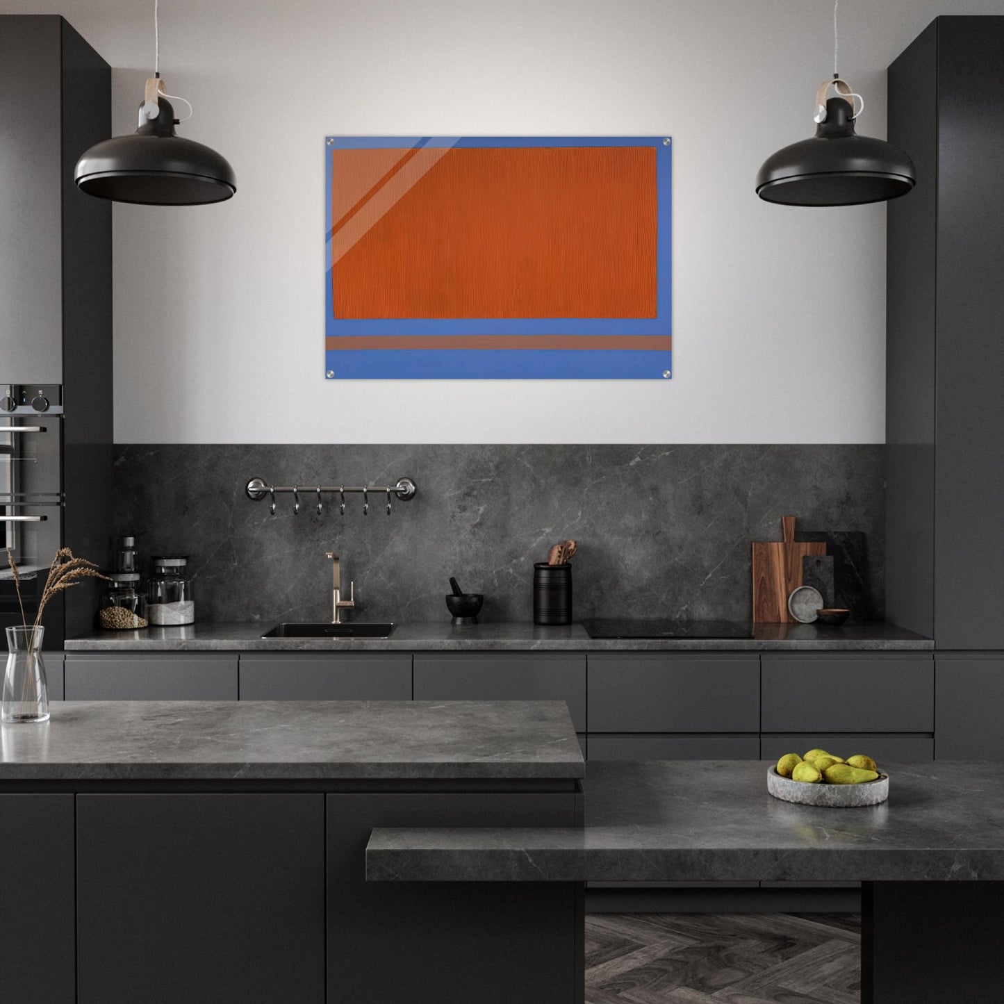 Classic Yellow Sun-Box - 1968 - Theodoros Stamos Acrylic Print - 70x100 cm / 28x40″ inches