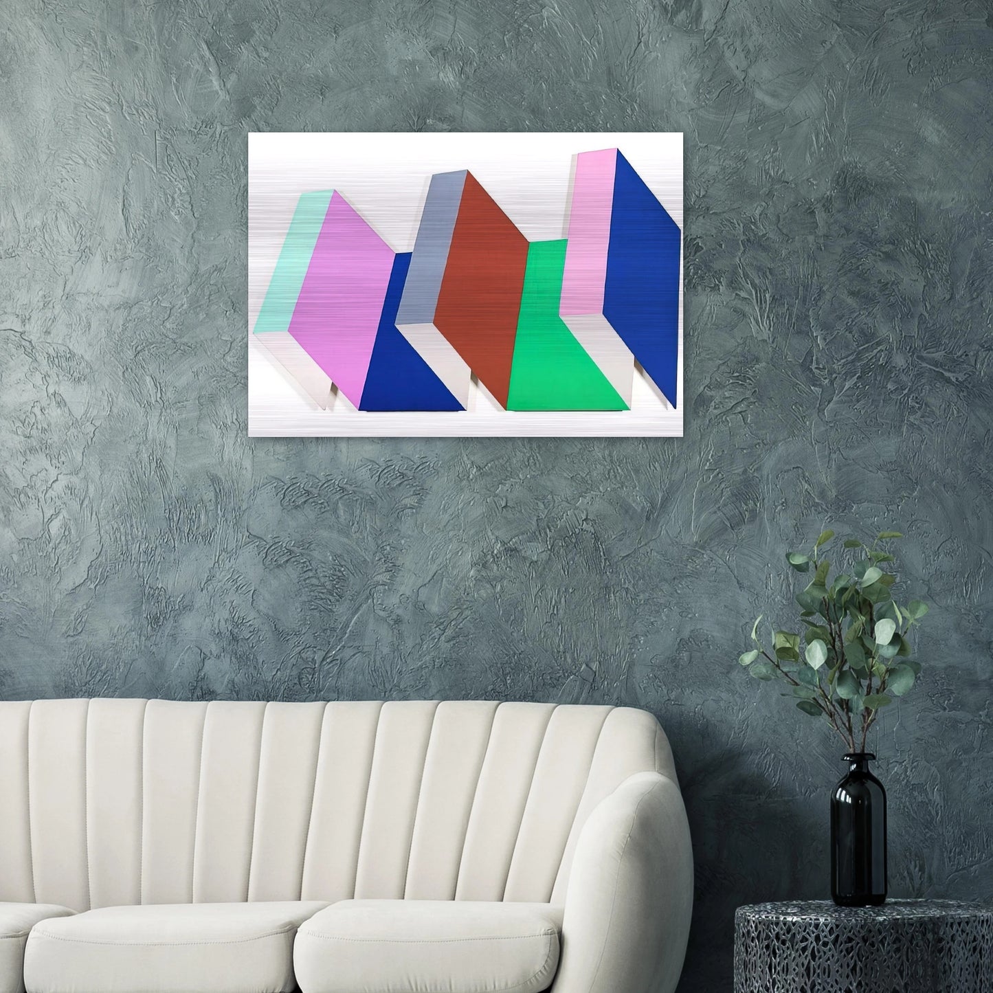 Fold One - 1968 - Thomas Downing Brushed Aluminum Print - 70x100 cm / 28x40 inches | Thomas Downing Aluminum Print | Thomas Downing Prints