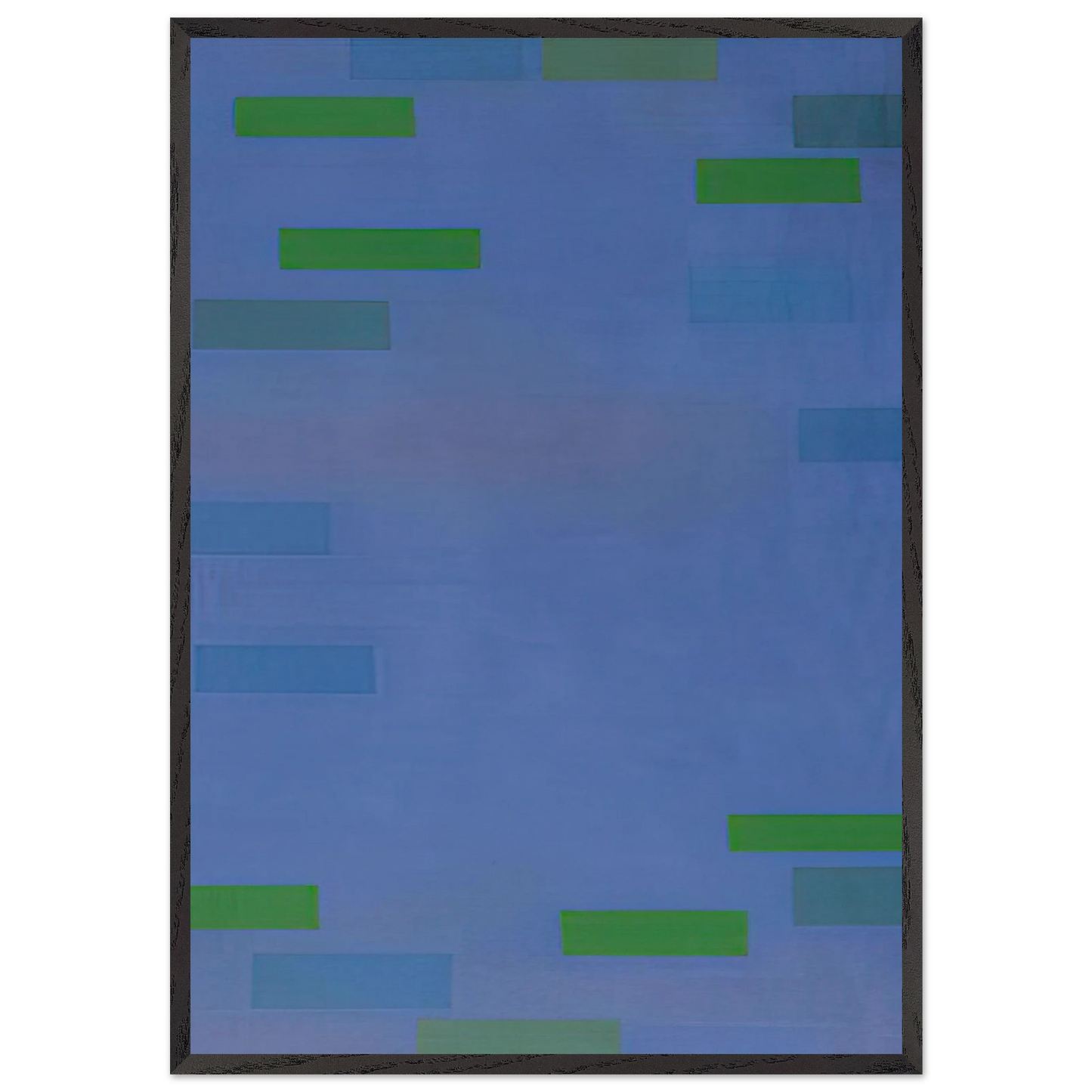 Abstract Painting Blue - 1952 - Ad Reinhardt 70x100 cm / 28x40 inches Framed Art Print – Black Wooden Frame
