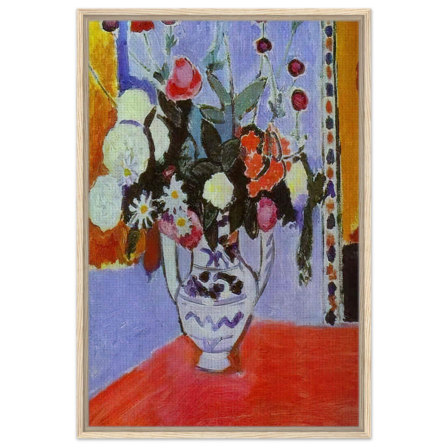 A BUNCH OF FLOWERS 1907 - Henri Matisse Framed Canvas Print - 60x90 cm / 24x36″ inches