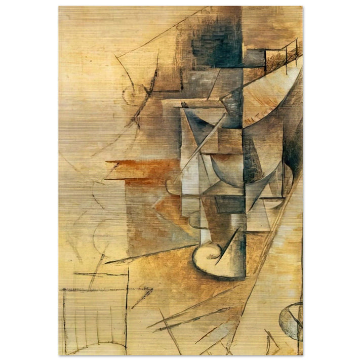 A glass - Pablo Picasso Brushed Aluminum Print - 70x100 cm / 28x40 inches | Pablo Picasso Aluminum Print | Pablo Picasso Prints