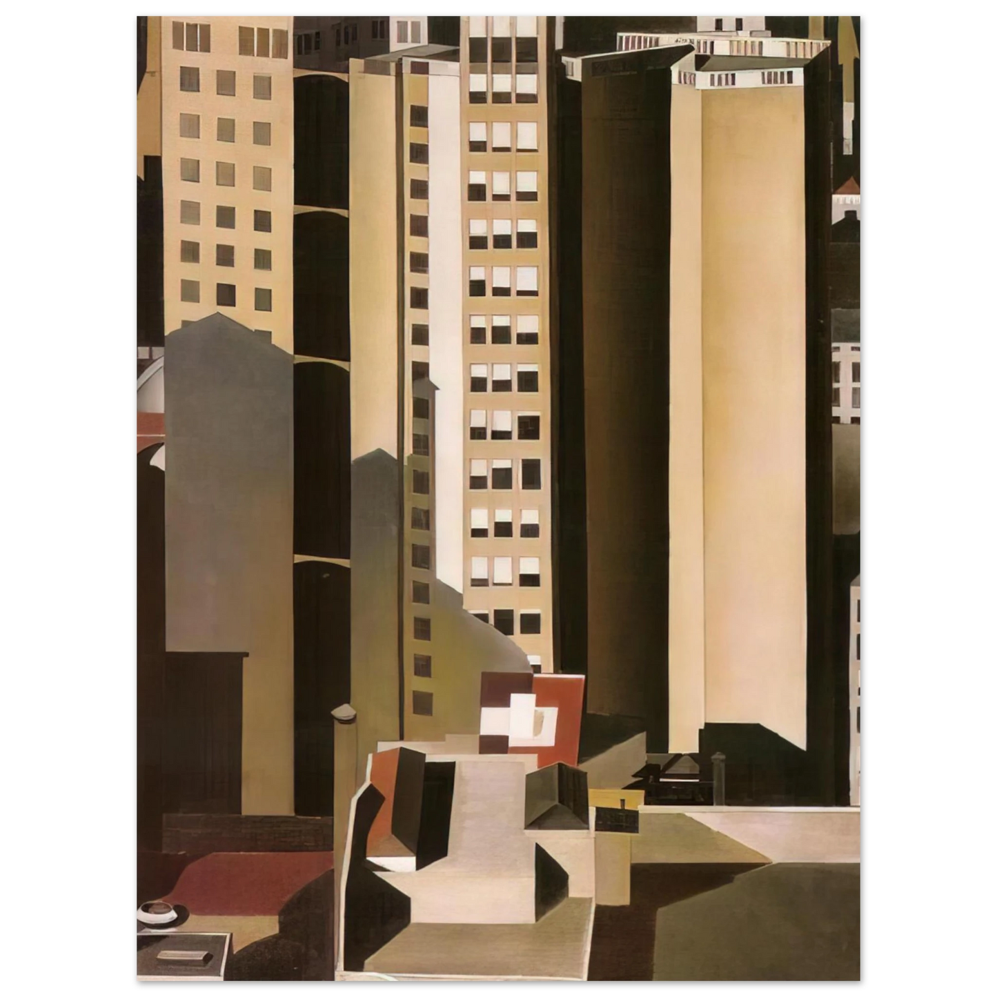Charles Sheeler - Skyscrapers - 1922 Fine Art Poster - Default Title