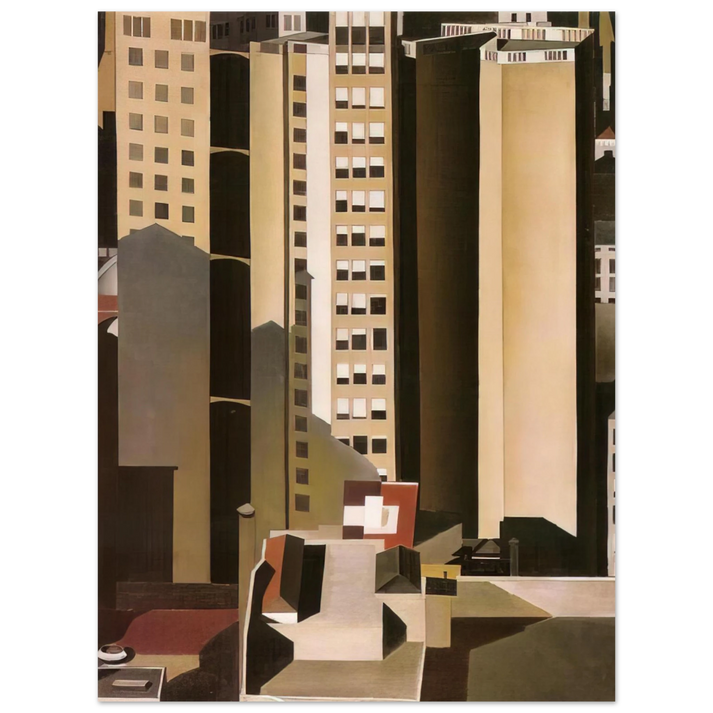 Charles Sheeler - Skyscrapers - 1922 75x100 cm / 30x40inches Fine Art Poster