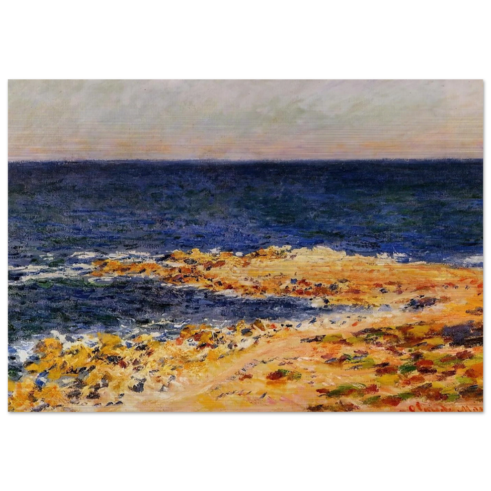 The Big Blue at Antibes - claude monet Brushed Aluminum Print - 70x100 cm / 28x40 inches | claude monet Aluminum Print | claude monet Prints