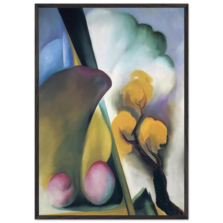 Spring N1 - Georgia OKeeffe 70x100 cm / 28x40 inches Framed Art Print – Black Wooden Frame