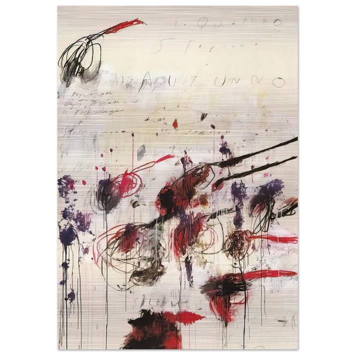 Quattro stagioni I. Autunno - Cy Twombly Brushed Aluminum Print - 70x100 cm / 28x40 inches | Cy Twombly Aluminum Print | Cy Twombly Prints