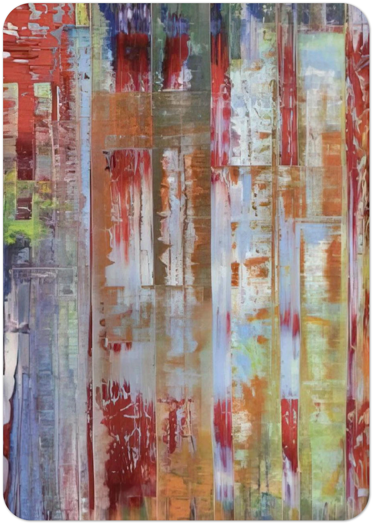 ABSTRACT BILDING By Gerhard Richter Pack of 10 Post Cards | Gerhard Richter Post Cards | A6 (10.5 x 14.8 cm) - 4.1 x 5.8 inches