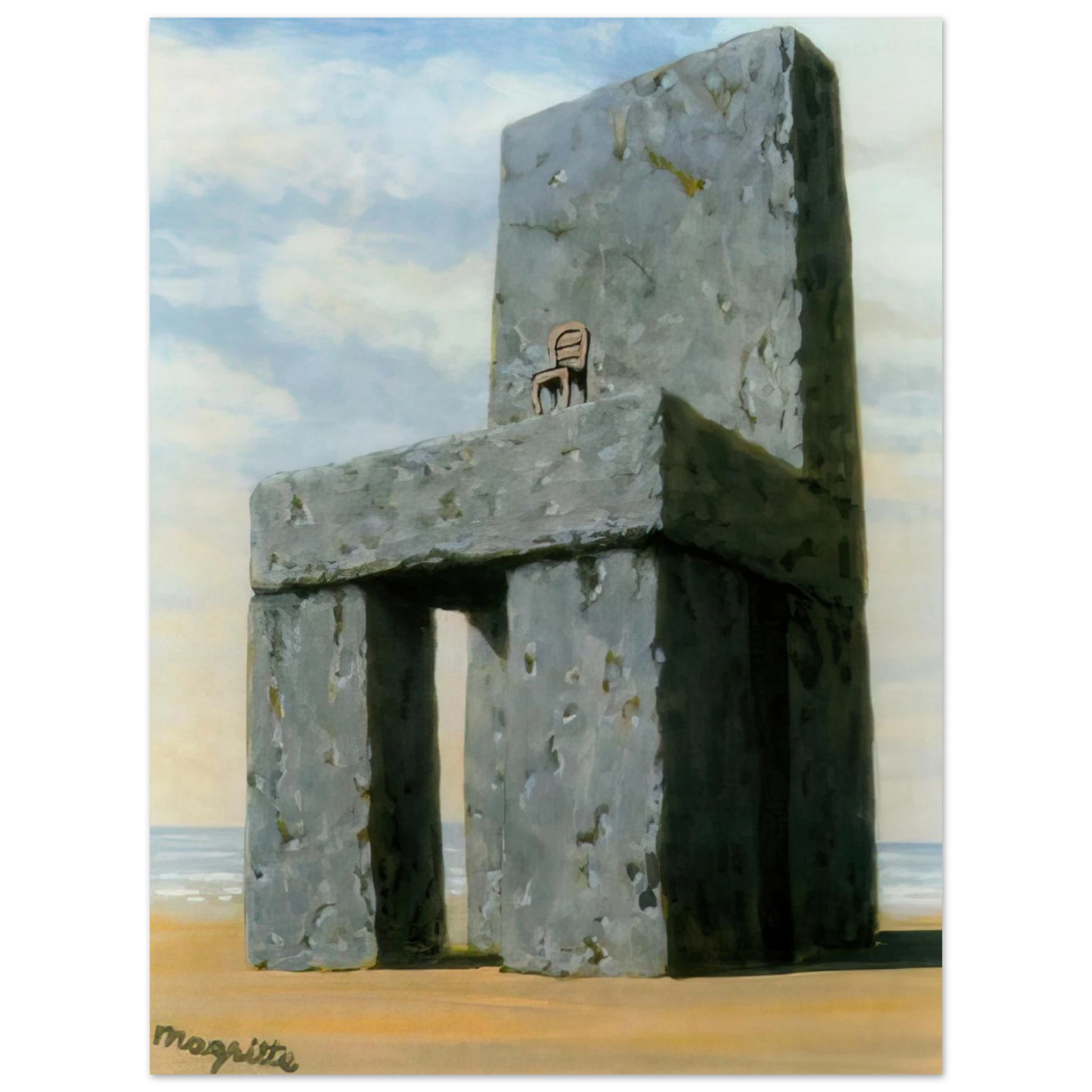 Rene Magritte - THE LEGEND OF THE CENTURIES 1950 Fine Art Poster - Default Title