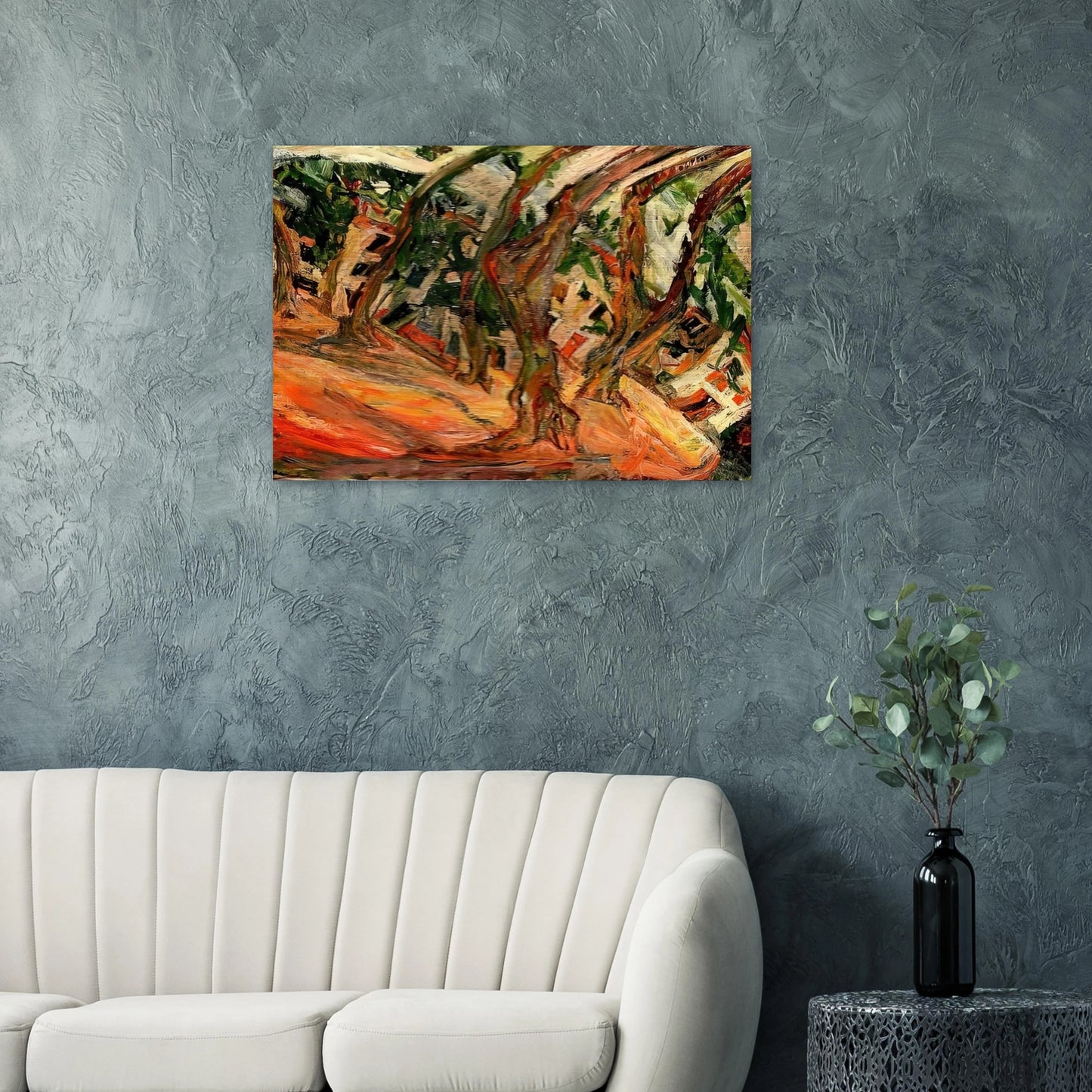 PLANE TREES AT CERET 1920 - Chaim Soutine Brushed Aluminum Print - 70x100 cm / 28x40 inches | Chaim Soutine Aluminum Print | Chaim Soutine Prints