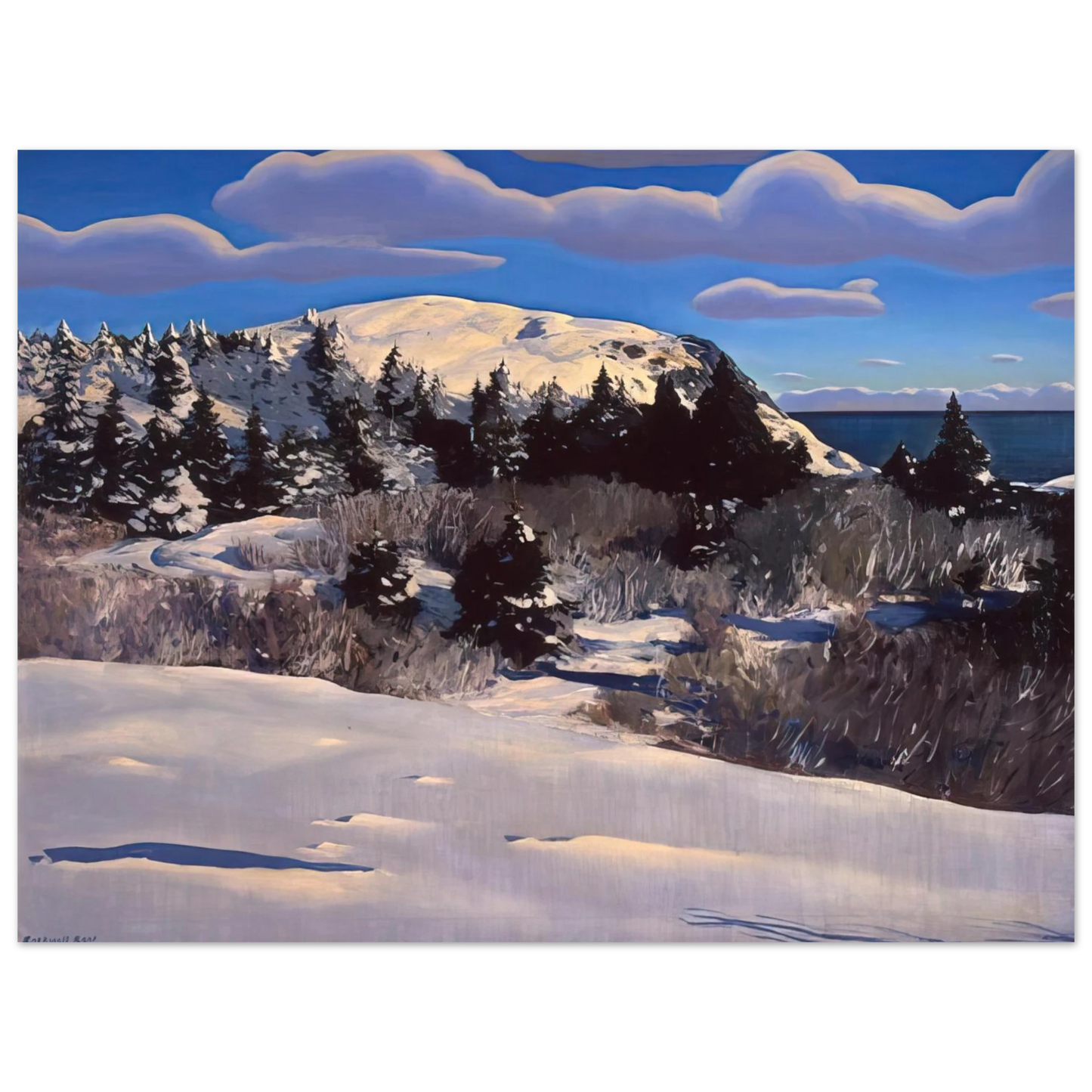 Rockwell Kent - Maine Headland, Winter Fine Art Poster - Default Title