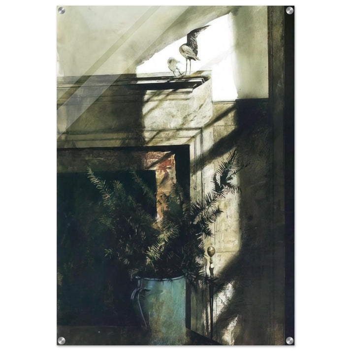 BIRD IN THE HOUSE - Andrew Wyeth Acrylic Print - 70x100 cm / 28x40″ inches | Andrew Wyeth Wall Art | Andrew Wyeth Prints