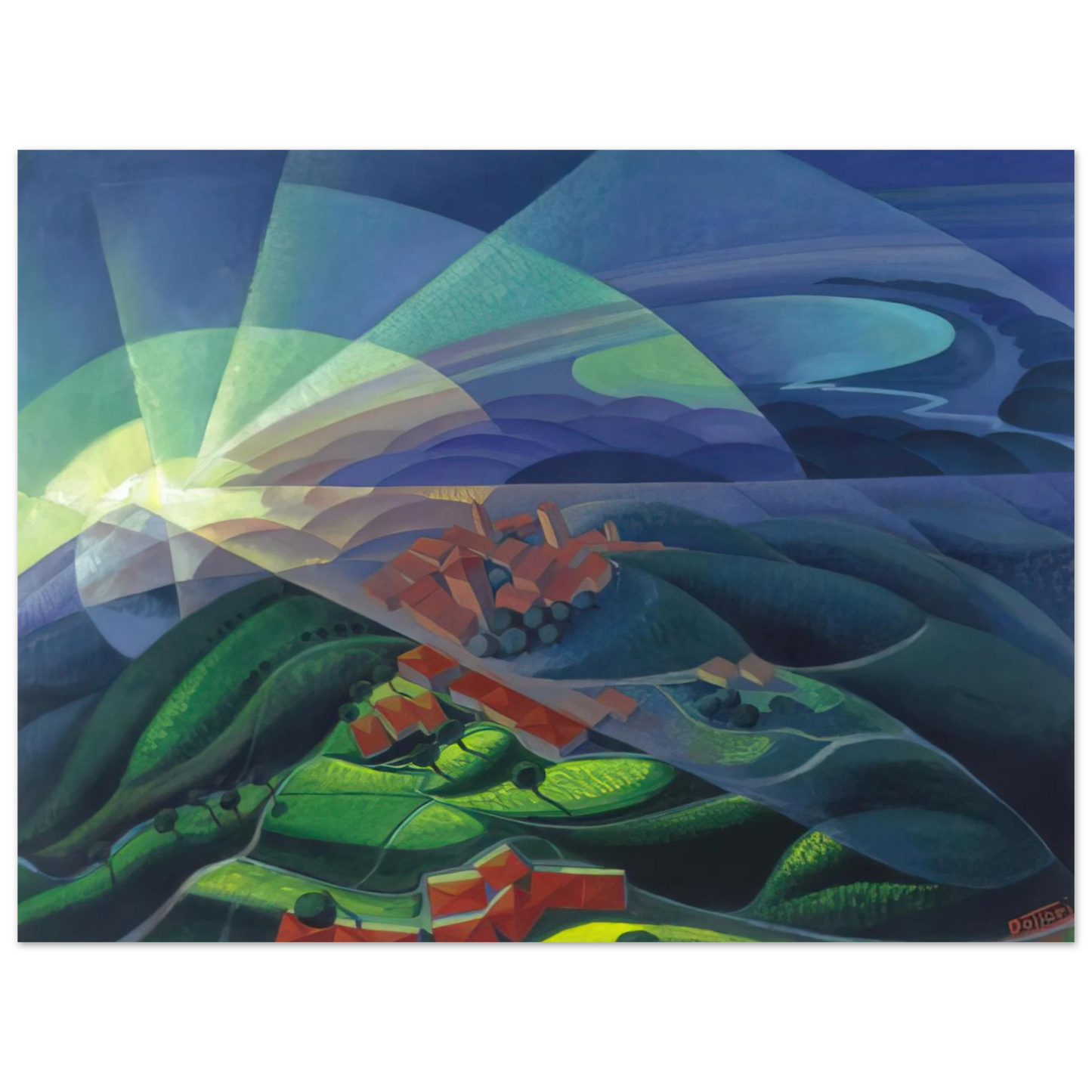 Gerardo Dottori - Aurora Volando - 1933 Fine Art Poster - Default Title