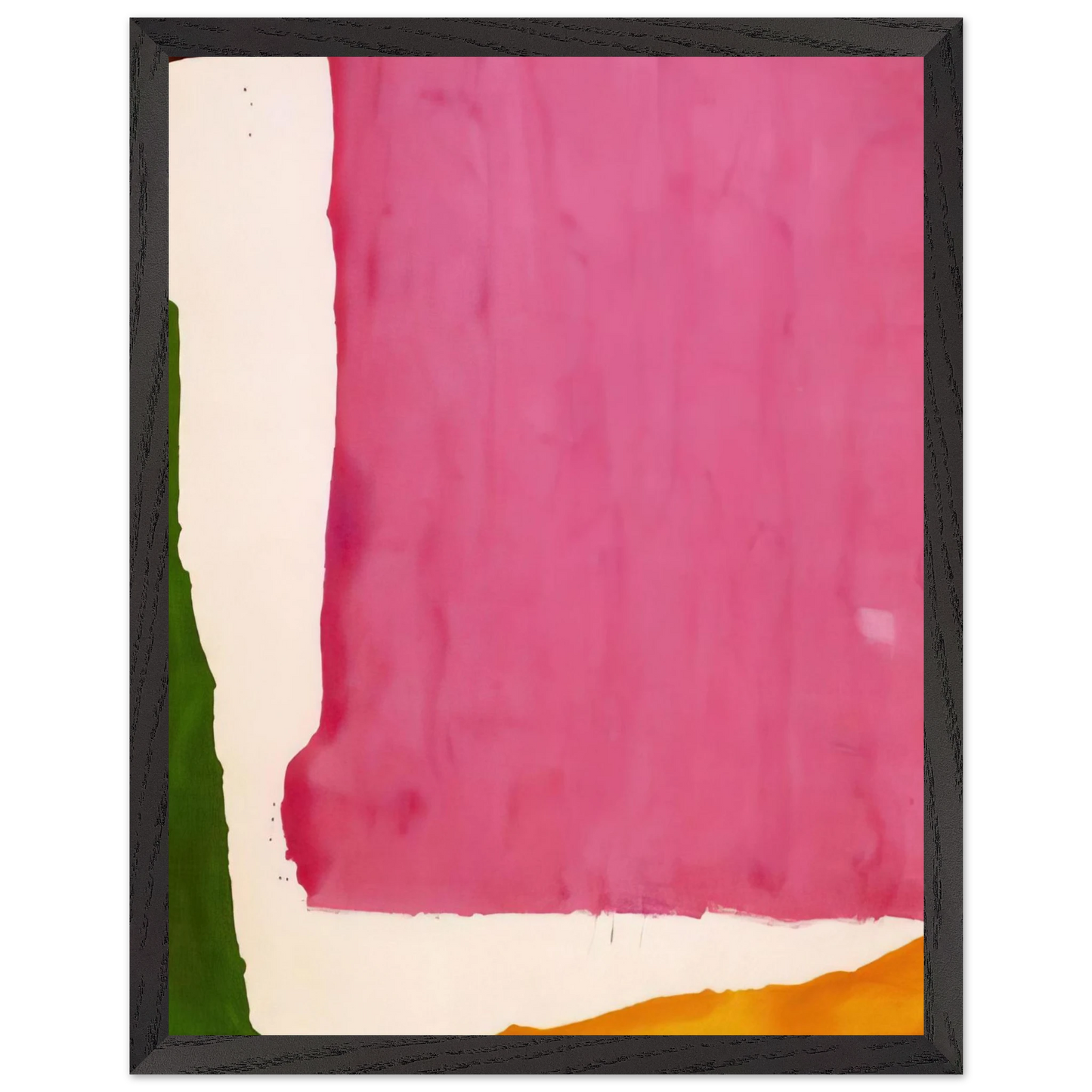 Helen Frankenthaler - Mauve District - 1966 Wall art - 15x20 cm / 6x8 inches - Premium Wooden Framed Poster With Fine Art Paper - White frame