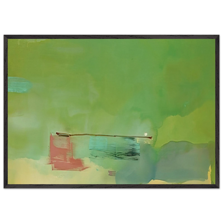 Springscape - 1975 - Helen Frankenthaler 70x100 cm / 28x40 inches Framed Art Print – Black Wooden Frame