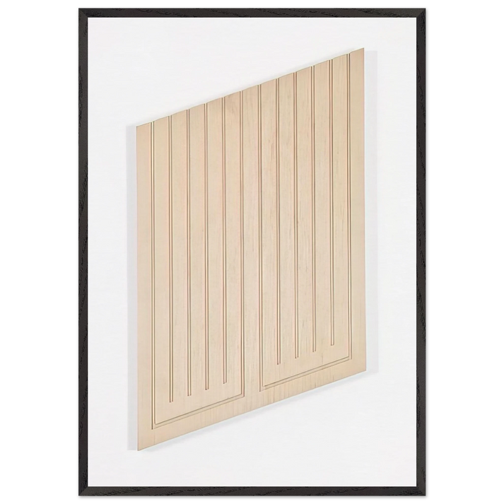 Untitled 12-R - 1982 - Donald Judd 70x100 cm / 28x40 inches Framed Art Print – Black Wooden Frame