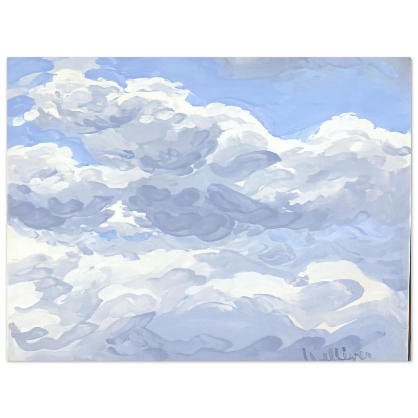 Neil Welliver - Study for Clouds II - 1979 Fine Art Poster - Default Title