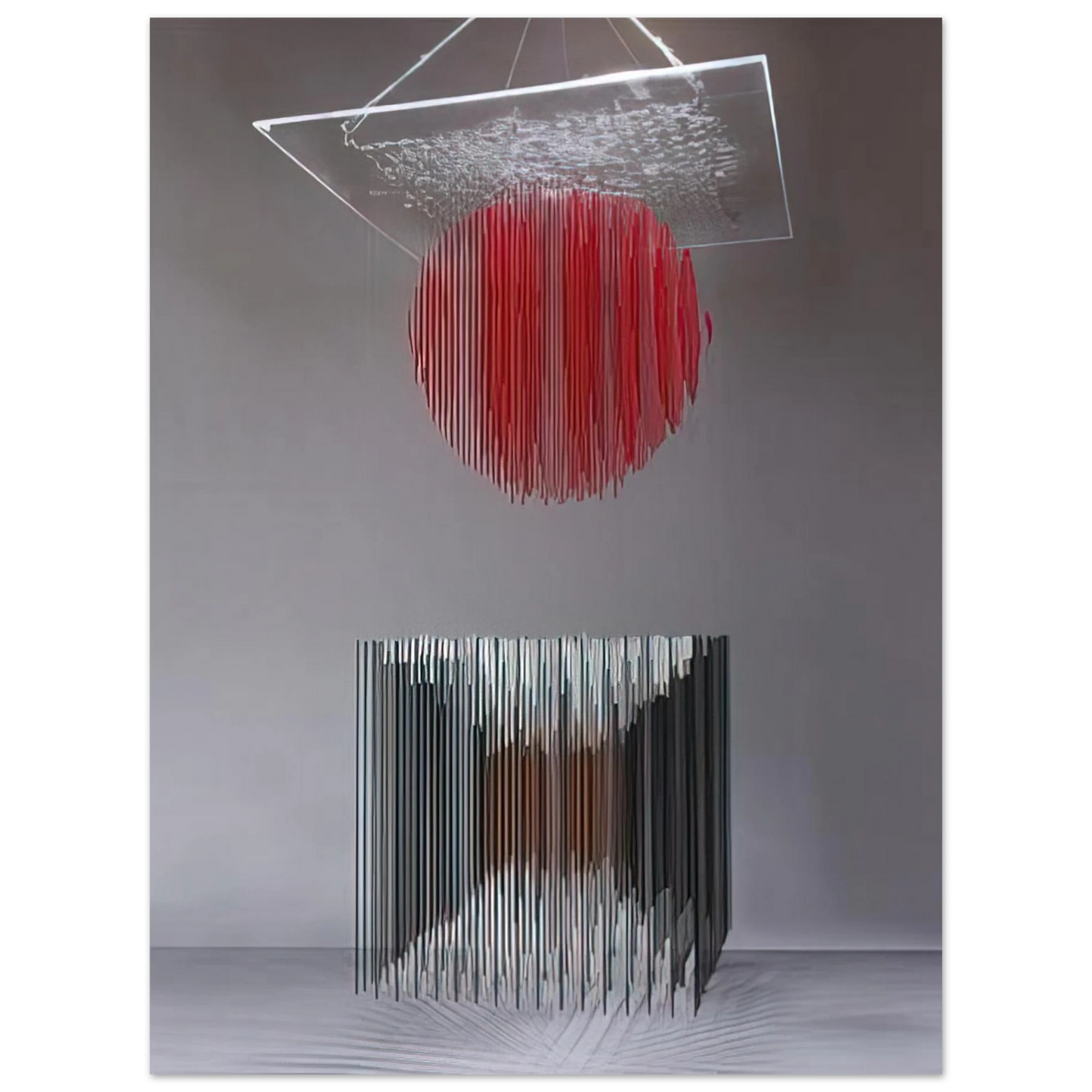 Jesus Rafael Soto - CUBO Y ESFERA VIRTUAL Fine Art Poster - Default Title