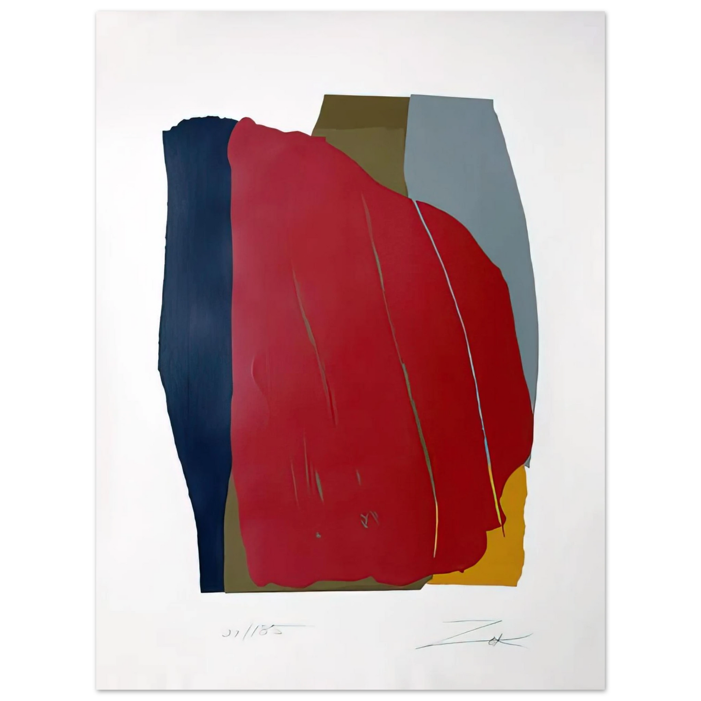 Larry Zox - Odon I - 1981 Fine Art Poster - Default Title