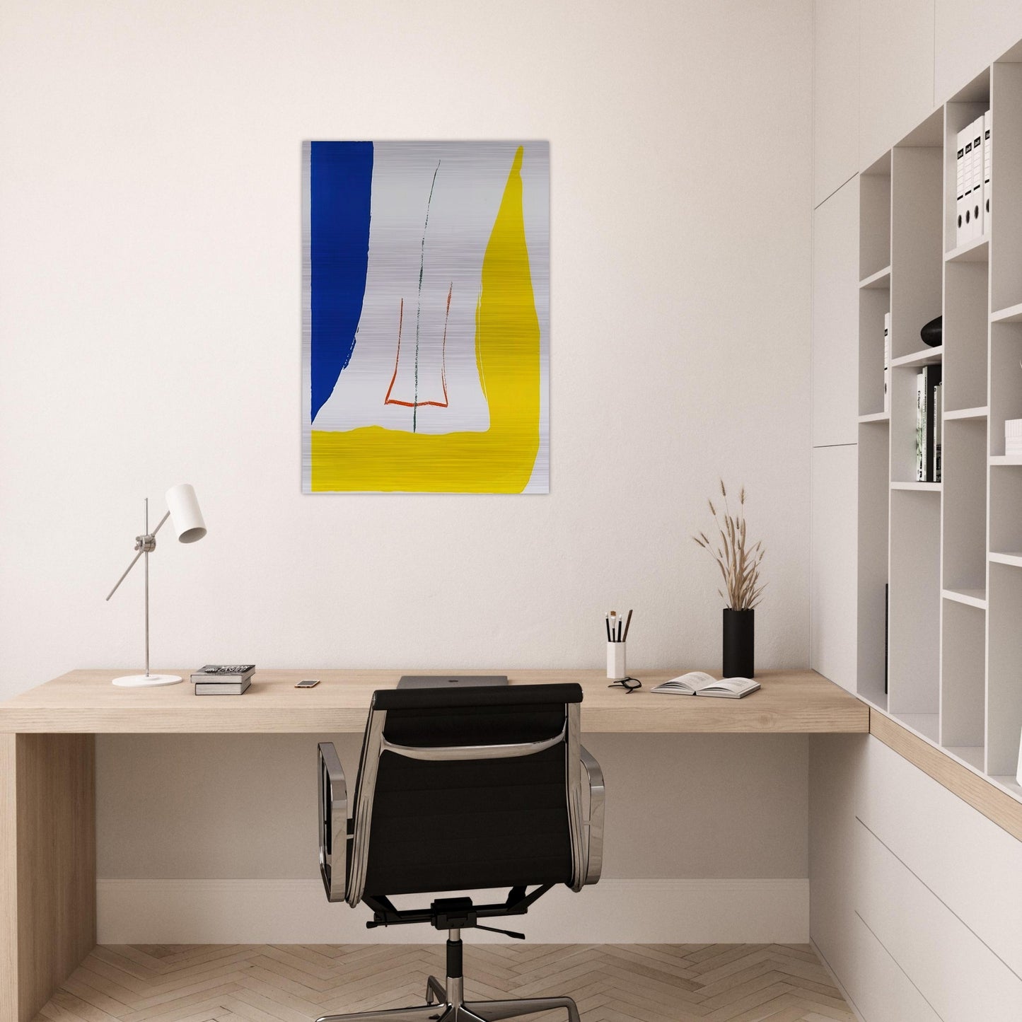 Sun Corner - 1968 - Helen Frankenthaler Brushed Aluminum Print - 70x100 cm / 28x40 inches | Helen Frankenthaler Aluminum Print | Helen Frankenthaler Prints